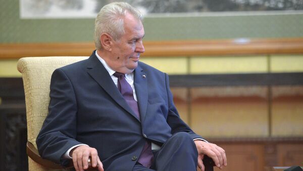 Čehijas prezidents Milošs Zemans. Foto no arhīva - Sputnik Latvija