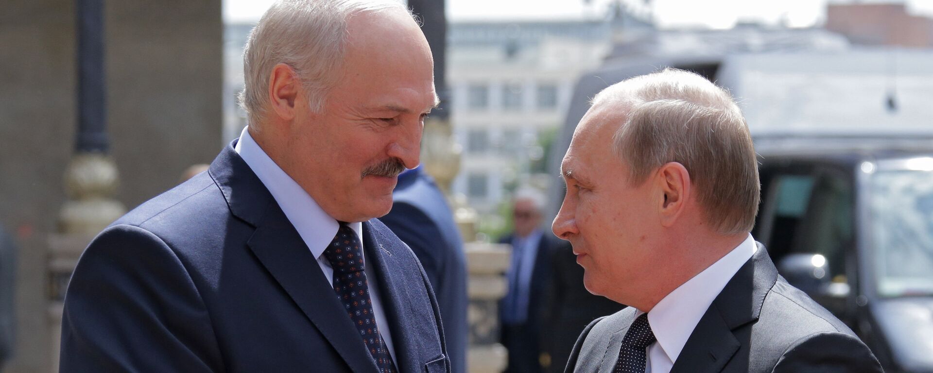 Президенты России и Беларуси Владимир Путин и Александр Лукашенко - Sputnik Latvija, 1920, 14.09.2021