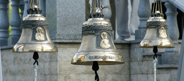 Колокола перед освящением на церковь Святого Григория Просветителя - Sputnik Латвия