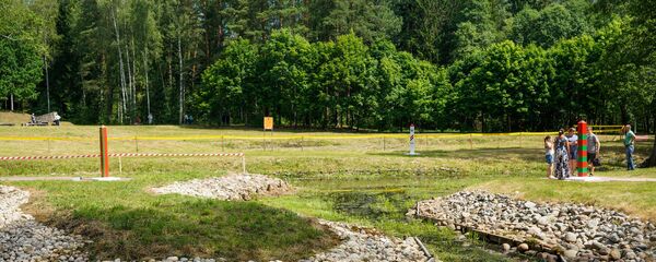 Baltkrievijas Republikas, Latvijas un Krievijas robežu saskares punktā Baltkrievijas Republikas, Latvijas un Krievijas robežu saskares punktā - Sputnik Latvija