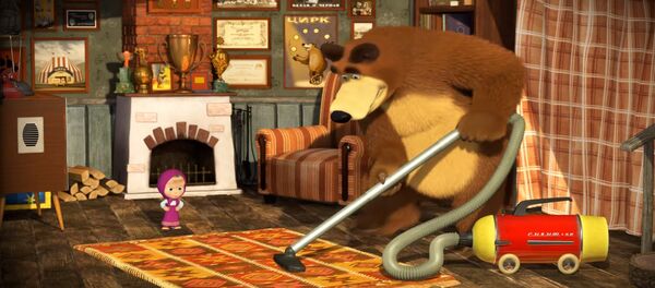 Kadrs no multiplikācijas filmas Maša un Lācis  - Sputnik Latvija