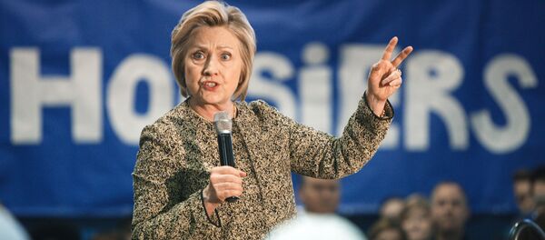 Кандидат в президенты США от Демократической партии Хиллари Клинтон в штате Индиана Кандидат в президенты США от Демократической партии Хиллари Клинтон в штате Индиана - Sputnik Latvija