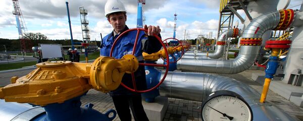 На территории газохранилища На территории газохранилища - Sputnik Latvija