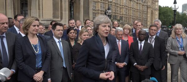 Вместе мы построим лучшую Британию – Мэй о новом политическом курсе страны Вместе мы построим лучшую Британию – Мэй о новом политическом курсе страны - Sputnik Latvija