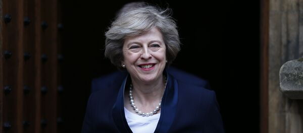 Будущий премьер-министр Великобритании Тереза Мэй в Лондоне Будущий премьер-министр Великобритании Тереза Мэй в Лондоне - Sputnik Latvija