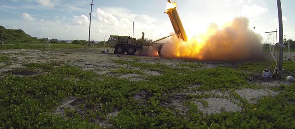 Подвижная пусковая установка THAAD Подвижная пусковая установка THAAD - Sputnik Latvija