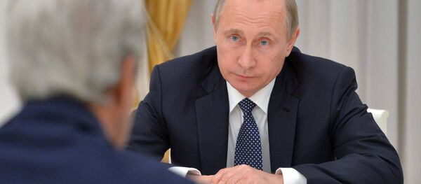 Krievijas prezidenta V.Putina tikšanās ar ASV valsts sekretāru Džonu Keriju - Sputnik Latvija