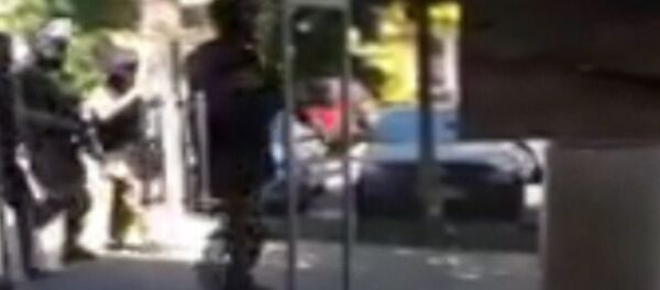 Нападение на отделение полиции в Алма-Ате. Кадры с места ЧП Нападение на отделение полиции в Алма-Ате. Кадры с места ЧП - Sputnik Латвия