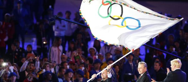 Olimpiskais karogs. Foto no arhīva Olimpiskais karogs. Foto no arhīva - Sputnik Latvija