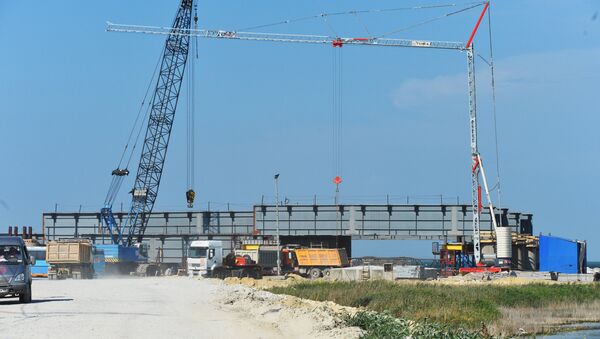 Строительство моста через Керченский пролив - Sputnik Латвия