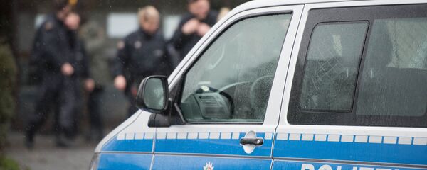 Полицейский автомобиль в Германии Полицейский автомобиль в Германии - Sputnik Latvija