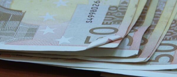 50 eiro banknotes. Foto no arhīva 50 eiro banknotes. Foto no arhīva - Sputnik Latvija