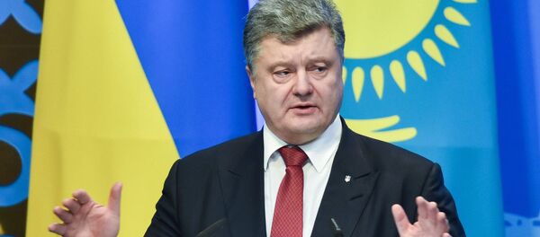 Ukrainas prezidents Petro Porošenko Ukrainas prezidents Petro Porošenko - Sputnik Latvija
