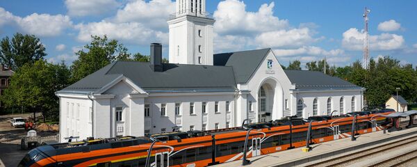 Железнодорожный вокзал в Валге - Sputnik Латвия