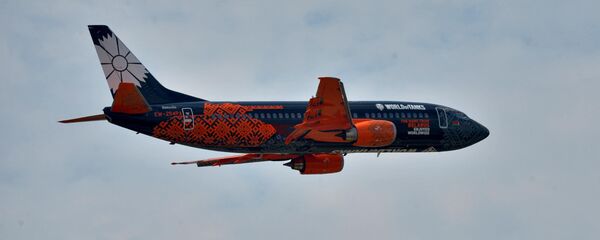 Боинг белорусской авиакомпании Белавиа - Sputnik Латвия