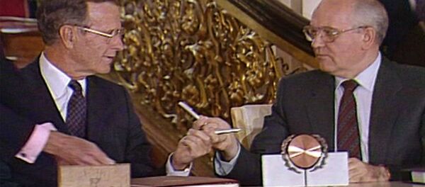 Подписание договора СНВ-1 в Москве. Съемки 1991 года - Sputnik Латвия