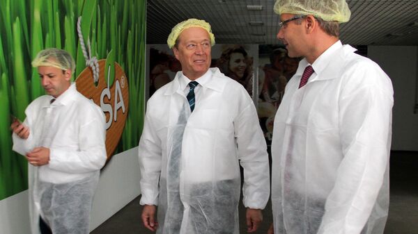 Встреча мэра Риги Нила Ушакова с вице-премьером России Аркадием Дворковичем Встреча мэра Риги Нила Ушакова с вице-премьером России Аркадием Дворковичем - Sputnik Латвия