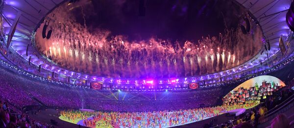 Церемония открытия XXXI летних Олимпийских игр в Рио-де-Жанейро Церемония открытия XXXI летних Олимпийских игр в Рио-де-Жанейро - Sputnik Латвия