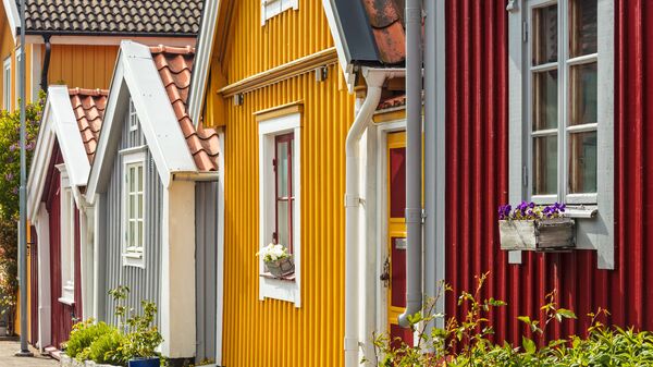 Разноцветные деревянные дома в Швеции - Sputnik Latvija