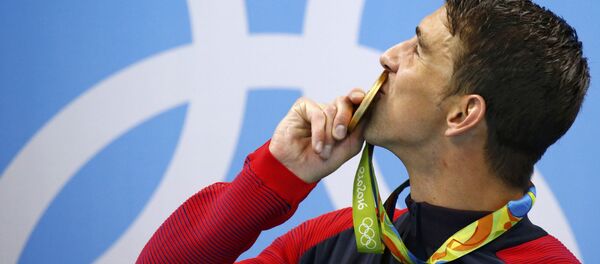 Олимпийский чемпион в плавании Майкл Фелпс - Sputnik Латвия