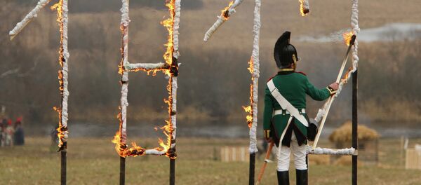 Реконструкция сражения 1812 года на реке Березине - Sputnik Латвия