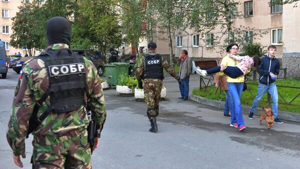 Операция по задержанию кавказских боевиков в Санкт-Петербурге - Sputnik Латвия