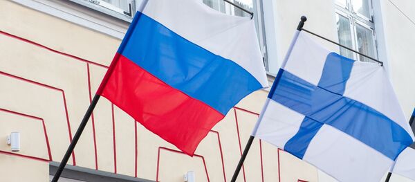 Флаги России и Финляндии. Флаги России и Финляндии. - Sputnik Latvija