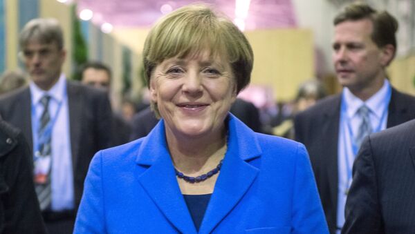 Федеральный канцлер Германии Ангела Меркель на всемирной конференции ООН по климату - Sputnik Latvija
