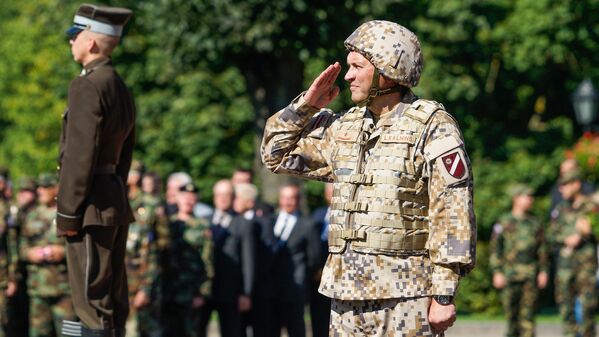Командующий Земессардзе бригадный генерал Леонид Калныньш - Sputnik Латвия