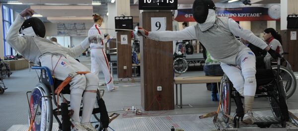 VII Чемпионат РФ по фехтованию на колясках в Московской области - Sputnik Латвия