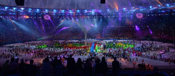 Церемония закрытия XXXI летних Олимпийских игр в Рио-де-Жанейро Церемония закрытия XXXI летних Олимпийских игр в Рио-де-Жанейро - Sputnik Латвия