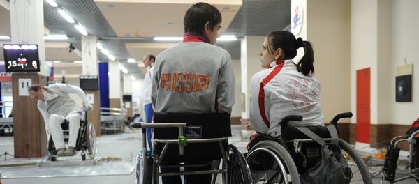 Российские паралимпийцы. Архивное фото Российские паралимпийцы. Архивное фото - Sputnik Latvija