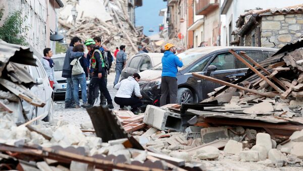 землетрясение в Италии - Sputnik Латвия