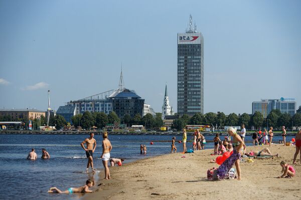 Общественный пляж на Кипсале Общественный пляж на Кипсале - Sputnik Латвия