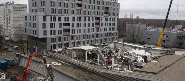 Tirdzniecības centra jumta sabrukšana Rīgā. Foto no arhīva Tirdzniecības centra jumta sabrukšana Rīgā. Foto no arhīva - Sputnik Latvija