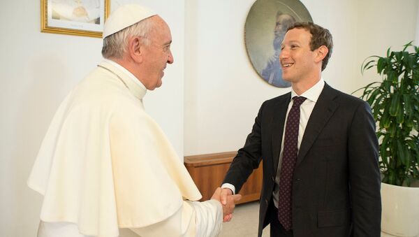 Встреча Папы Римского и Марка Цукерберга - Sputnik Латвия