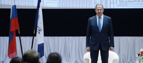 Встреча главы МИД РФ С. Лаврова со студентами и преподавателями МГИМО Встреча главы МИД РФ С. Лаврова со студентами и преподавателями МГИМО - Sputnik Латвия