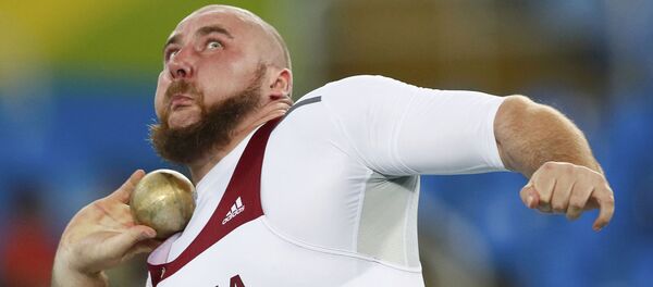 Толкатель ядра Эдгарс Бергс на Паралимпиаде в Рио - Sputnik Латвия