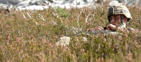 Американский десант во время учений Bayonet Strike в Адажи - Sputnik Латвия