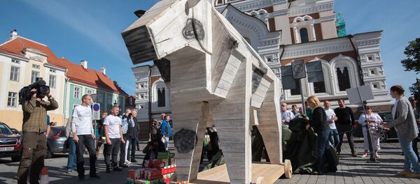 Акция протеста  Союза фермеров Эстонии. - Sputnik Латвия