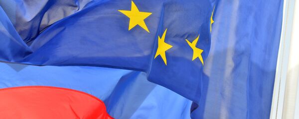 Флаги России и ЕС - Sputnik Латвия