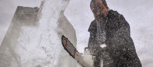 Вырезание ледовых фигур - Sputnik Латвия