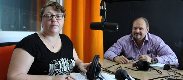 Елена Ольшанская и Вячеслав Шарапов - Sputnik Латвия