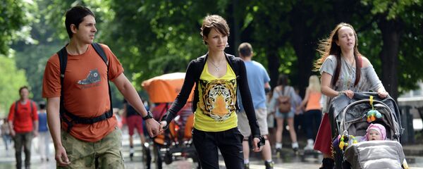 Городской праздник Москва Велосипедная в ЦПКиО им.Горького - Sputnik Латвия