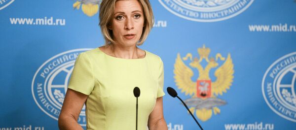 Krievijas Ārlietu ministrijas oficiālā pārstāve Marija Zaharova Krievijas Ārlietu ministrijas oficiālā pārstāve Marija Zaharova - Sputnik Latvija