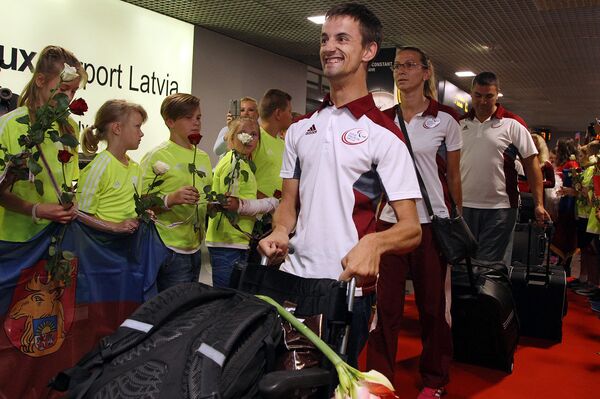 Возвращение паралимпийцев из Рио - Sputnik Латвия