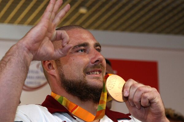 Возвращение паралимпийцев из Рио. Эдгарс Бергс - Sputnik Латвия