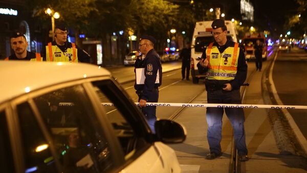 Полицейские оцепили место взрыва в Будапеште - Sputnik Латвия