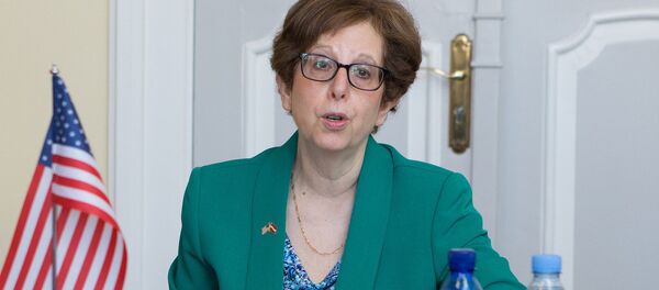 ASV vēstniece Latvijā Nensija Baikofa-Petita ASV vēstniece Latvijā Nensija Baikofa-Petita - Sputnik Latvija