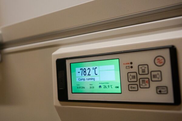 Морозильная камера на Биологическом факультете Латвийского университета Морозильная камера на Биологическом факультете Латвийского университета - Sputnik Латвия